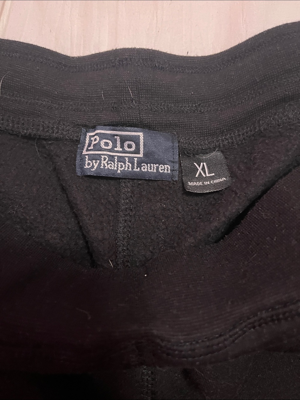 SET - Ralph Lauren Black Polo Hooded Zip Sweatshirt and pants - Picture 5 of 6